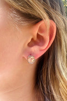 Fiorel Design-Teeny Weeny Hexagon Rhodium - White-Küpe-2-roqelvaxirum.shop