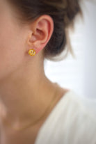 Fiorel Design-Teeny Weeny Hexagon - Yellow Küpe-Küpe-2-roqelvaxirum.shop