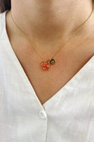 Fiorel Design-Teeny Weeny Square - Pink-Kolye-1-roqelvaxirum.shop