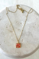 Fiorel Design-Teeny Weeny Square - Pink-Kolye-2-roqelvaxirum.shop