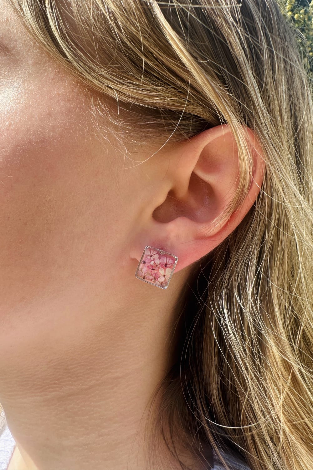 Fiorel Design-Teeny Weeny Square Rhodium - Purple-Küpe-2-roqelvaxirum.shop