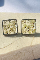 Fiorel Design-Teeny Weeny Square Rhodium - White-Küpe-1-roqelvaxirum.shop