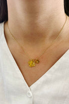 Fiorel Design-Teeny Weeny Square - Yellow-Kolye-1-roqelvaxirum.shop