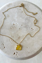 Fiorel Design-Teeny Weeny Square - Yellow-Kolye-2-roqelvaxirum.shop
