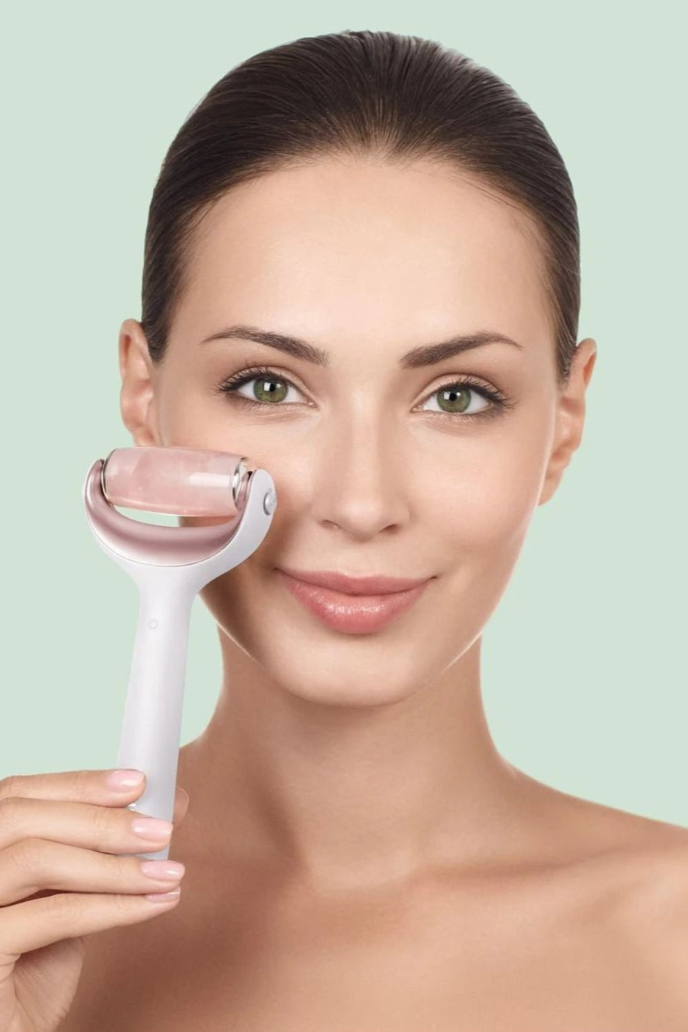 Geske-Mikro İğneli, Buz Başlığı, Pembe Kuvars Başlıklı Dermaroller | Micro Needle Face & Body Roller-Cilt Bakım Aletleri-28-roqelvaxirum.shop