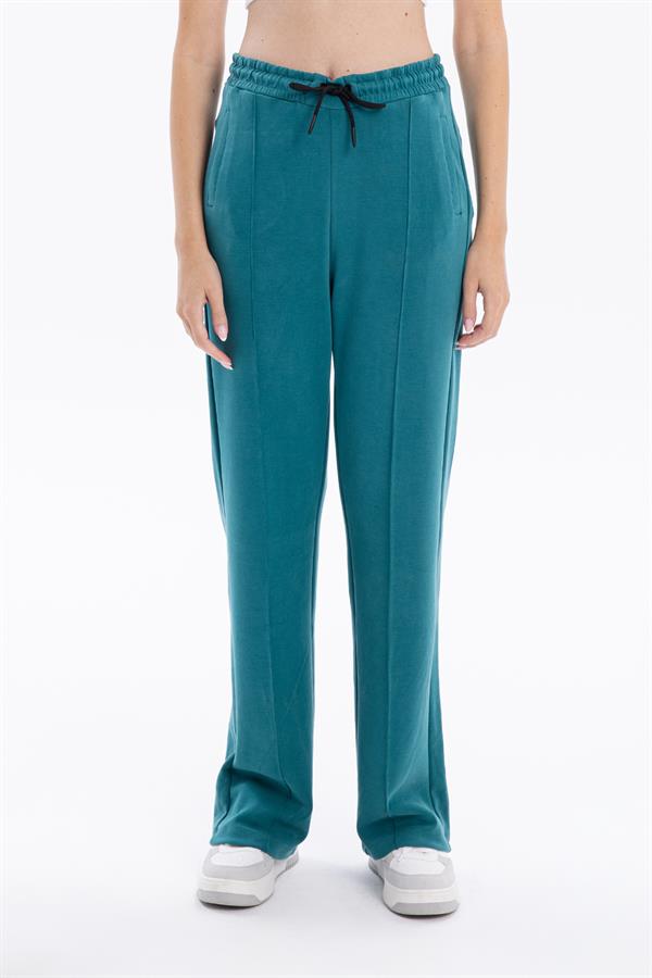 GMG Firenze-Bağcıklı Nervürlü Modal Bol Paça Örme Pantolon-Eşofman-2-roqelvaxirum.shop