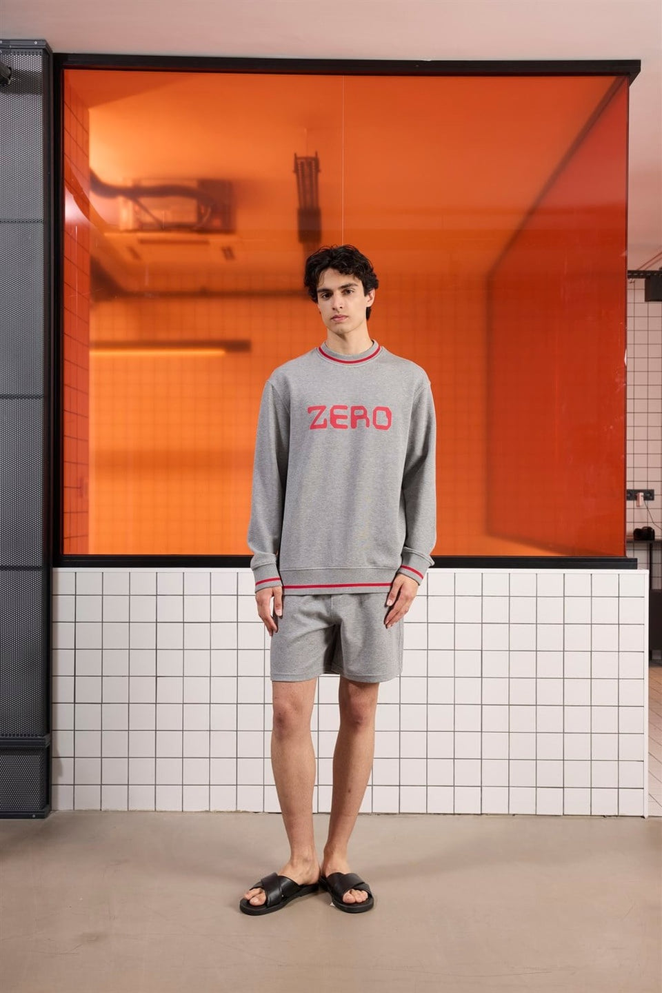 GMG Firenze-Bisiklet Yaka Baskı Detaylı Regular Fit Erkek Sweatshirt-Sweatshirts & Hoodies-1-roqelvaxirum.shop