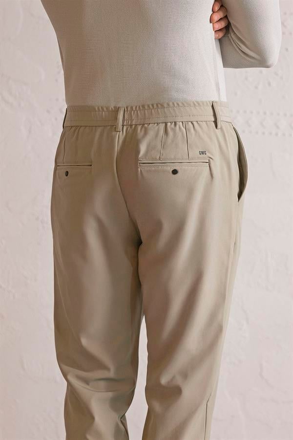 GMG Firenze-Beli Lastikli Ve Bağcıklı Cepleri çıtçıtlı Jogger Erkek Pantolon-JOGGER-4-roqelvaxirum.shop
