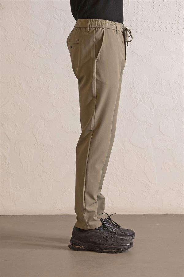 GMG Firenze-Beli Lastikli Ve Bağcıklı Cepleri çıtçıtlı Jogger Erkek Pantolon-JOGGER-6-roqelvaxirum.shop