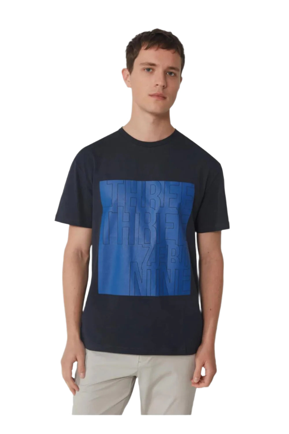 GMG Firenze-Bisiklet Yaka Baskılı T-Shirt-T-Shirts-1-roqelvaxirum.shop