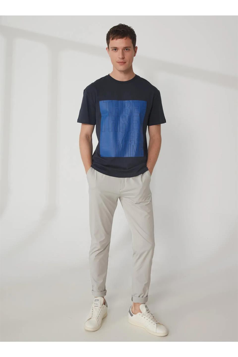 GMG Firenze-Bisiklet Yaka Baskılı T-Shirt-T-Shirts-3-roqelvaxirum.shop