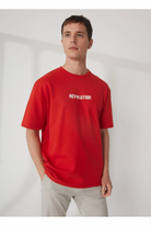 GMG Firenze-Bisiklet Yaka Oversize Baskılı-T-Shirts-1-roqelvaxirum.shop