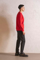 GMG Firenze-Bisiklet Yaka Siyah Beyaz Baskılı Erkek Sweatshirt-SWEATSHIRT-2-roqelvaxirum.shop