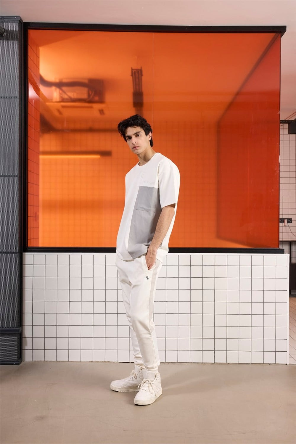 GMG Firenze-Bisiklet Yaka Cep Detaylı Oversize Erkek T-Shirt-KISA KOL-2-roqelvaxirum.shop