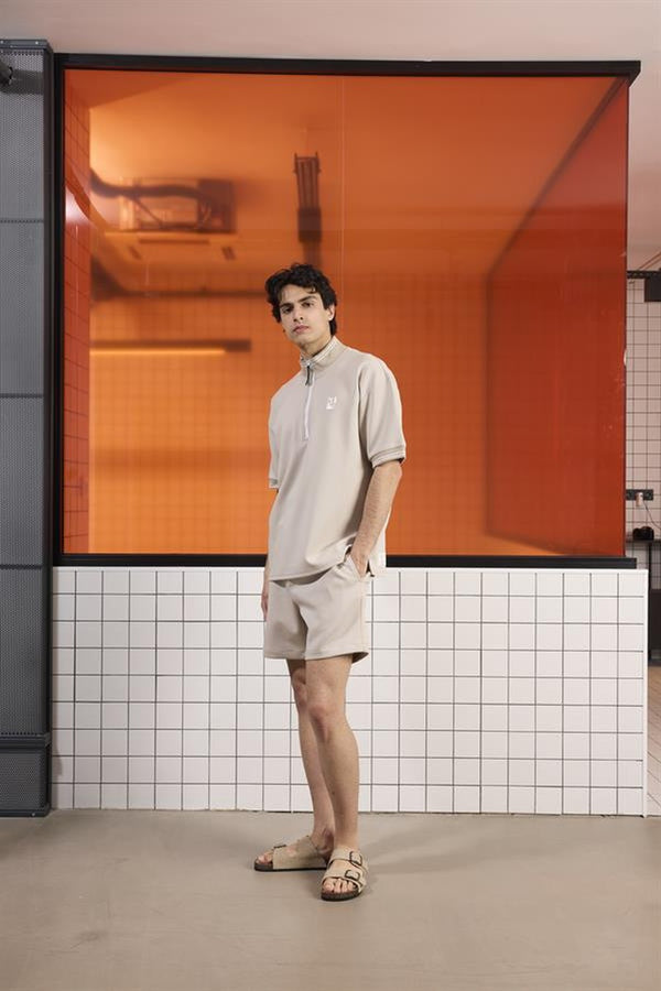 GMG Firenze-Dik Yaka Pamuklu Regular Fit Erkek T Shirt-KISA KOL-3-roqelvaxirum.shop