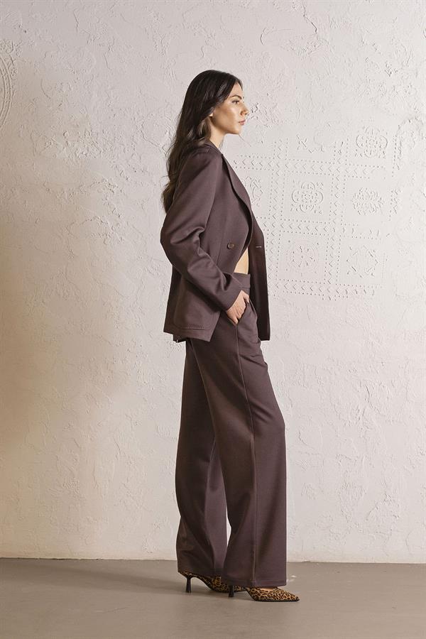 GMG Firenze-Düğme Detaylı Cepli Kadın Ceket-BLAZER CEKET-2-roqelvaxirum.shop