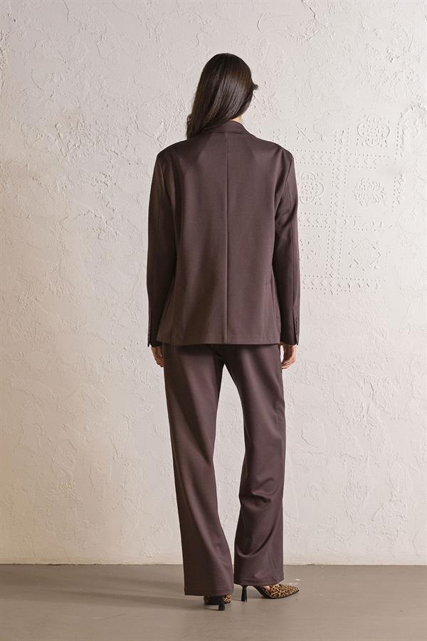 GMG Firenze-Düğme Detaylı Cepli Kadın Ceket-BLAZER CEKET-3-roqelvaxirum.shop