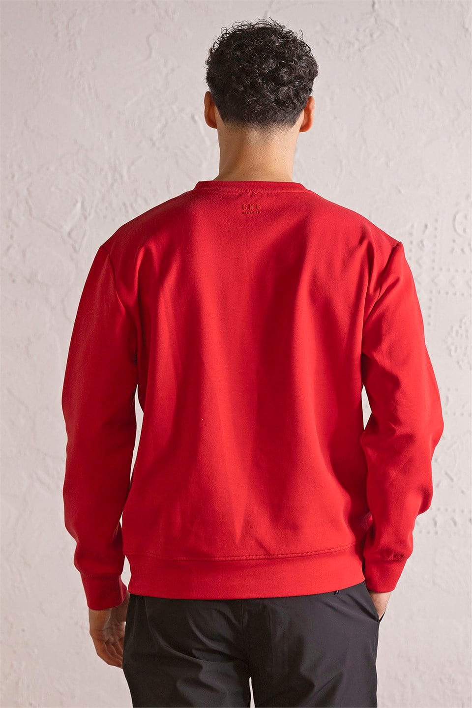 GMG Firenze-Bisiklet Yaka Geometrik Baskılı Erkek Sweatshirt-Winter'26-4-roqelvaxirum.shop
