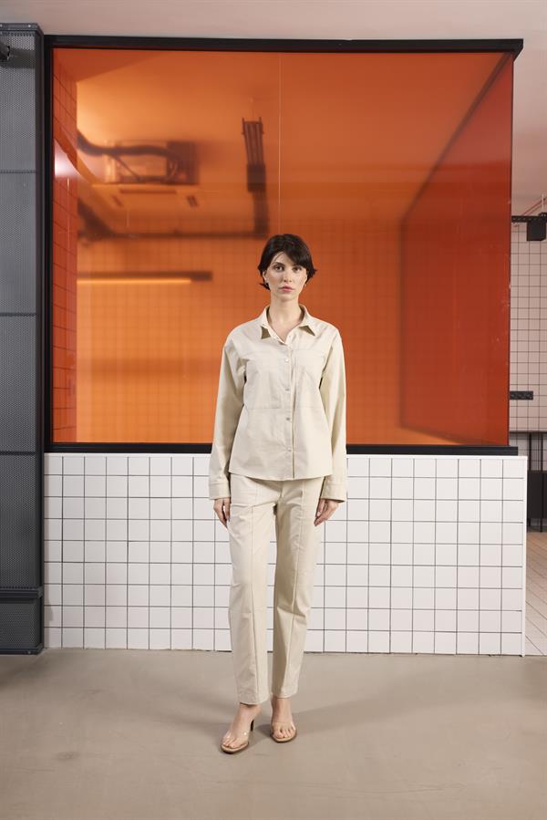 GMG Firenze-İstanbul Cepli Dikiş Detaylı Kadın Pantolon-Pantolon-4-roqelvaxirum.shop
