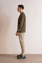GMG Firenze-Bisiklet Yaka Kabartma Baskılı Erkek Sweatshirt-Winter'26-2-roqelvaxirum.shop