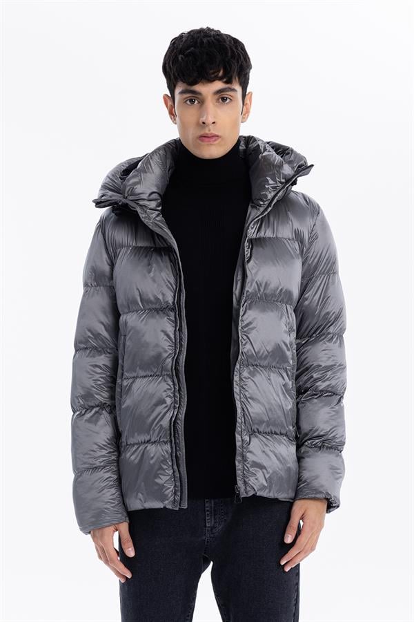 GMG Firenze-Kapüşonlu Cepleri Fermuarlı Kol Ucu Trikolu Erkek Mont-KABAN-6-roqelvaxirum.shop