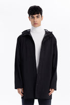 GMG Firenze-Kapüşonlu Çıtçıt Ve Fermuar Kapamalı Erkek Trench-Winter'26-1-roqelvaxirum.shop