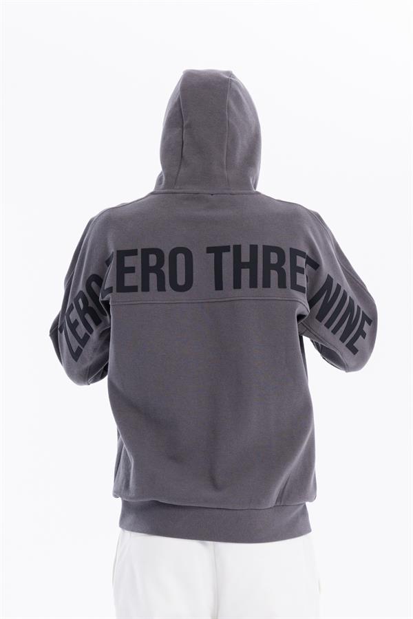 GMG Firenze-Kapüşonlu Sırtı Zero Baskılı Diagonel Sweatshirt-SWEATSHIRT-3-roqelvaxirum.shop