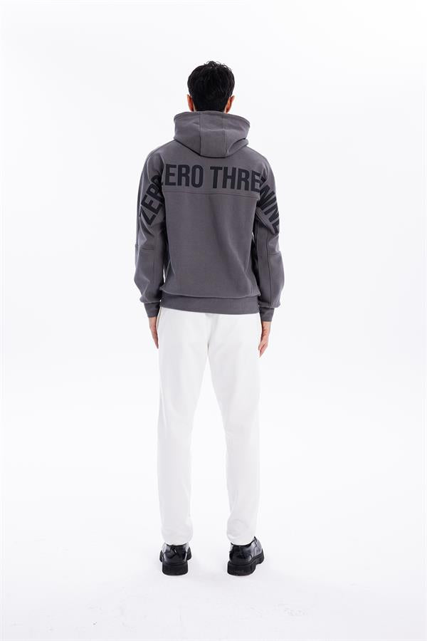GMG Firenze-Kapüşonlu Sırtı Zero Baskılı Diagonel Sweatshirt-SWEATSHIRT-4-roqelvaxirum.shop