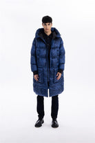 GMG Firenze-Kapüşonlu Uzun Casual Erkek Kaban-MONT-12-roqelvaxirum.shop