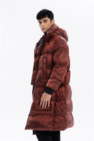 GMG Firenze-Kapüşonlu Uzun Casual Erkek Kaban-MONT-4-roqelvaxirum.shop