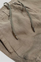 GMG Firenze-Kargo Model %100 Keten Erkek şort-Şort-10-roqelvaxirum.shop