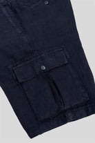 GMG Firenze-Kargo Model %100 Keten Erkek şort-Şort-13-roqelvaxirum.shop
