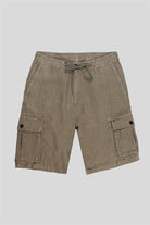 GMG Firenze-Kargo Model %100 Keten Erkek şort-Şort-7-roqelvaxirum.shop