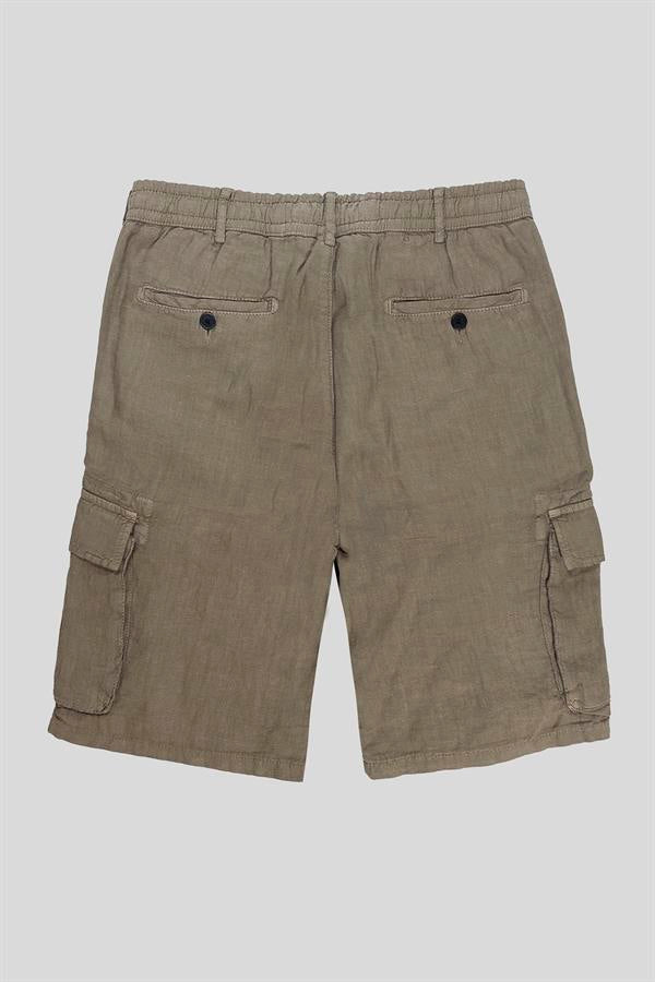 GMG Firenze-Kargo Model %100 Keten Erkek şort-Şort-8-roqelvaxirum.shop