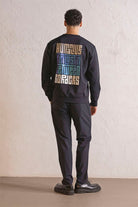 GMG Firenze-Bisiklet Yaka Sırtı Ve Göğsü Baskılı Erkek Sweatshirt-Sweatshirts & Hoodies-3-roqelvaxirum.shop