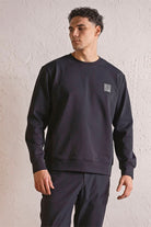 GMG Firenze-Bisiklet Yaka Sırtı Ve Göğsü Baskılı Erkek Sweatshirt-Sweatshirts & Hoodies-4-roqelvaxirum.shop