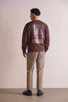 GMG Firenze-Bisiklet Yaka Sırtı Ve Göğsü Baskılı Erkek Sweatshirt-Sweatshirts & Hoodies-3-roqelvaxirum.shop