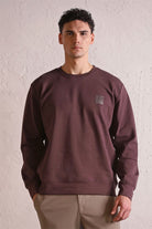 GMG Firenze-Bisiklet Yaka Sırtı Ve Göğsü Baskılı Erkek Sweatshirt-Sweatshirts & Hoodies-4-roqelvaxirum.shop