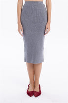 GMG Firenze-Slim Fit Basic Midi Boy Kadın Triko Etek-ETEK-1-roqelvaxirum.shop