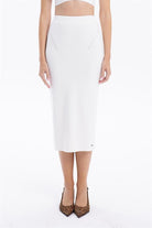 GMG Firenze-Slim Fit Basic Midi Boy Kadın Triko Etek-ETEK-7-roqelvaxirum.shop