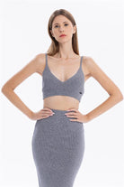 GMG Firenze-V Yaka Askılı Kadın Bra Bralet-BRA-2-roqelvaxirum.shop