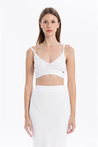 GMG Firenze-V Yaka Askılı Kadın Bra Bralet-BRA-6-roqelvaxirum.shop