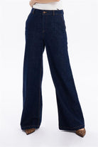 GMG Firenze-Yüksek Bel Wide Leg Bol Paça Denim Kadın Jean Pantolon-//Özel Fi̇yatlar-3-roqelvaxirum.shop