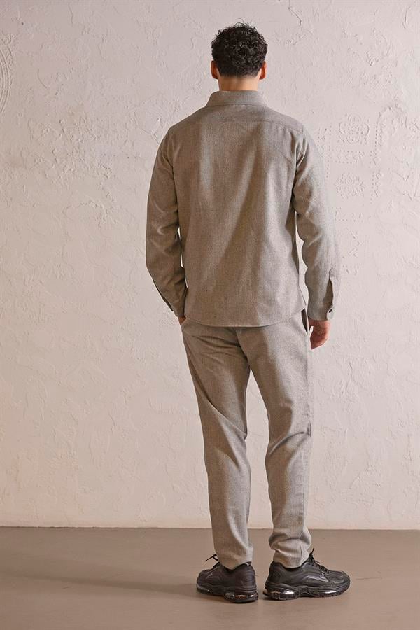 GMG Firenze-çift Cepli Extrafor Detaylı Yırtmaçlı Erkek Dış Gömlek-DIŞ GÖMLEK-3-roqelvaxirum.shop