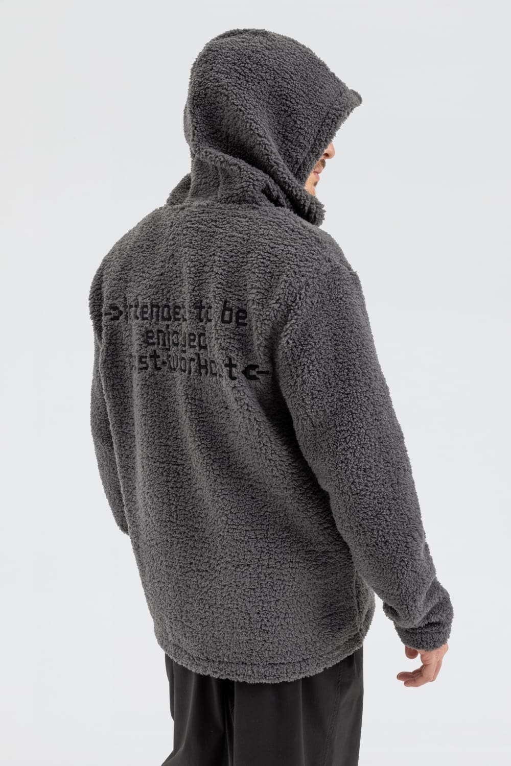 GNP İstanbul-Asphalt Borg Zip Through Sweatshirt-Sweatshirts & Hoodies-3-roqelvaxirum.shop