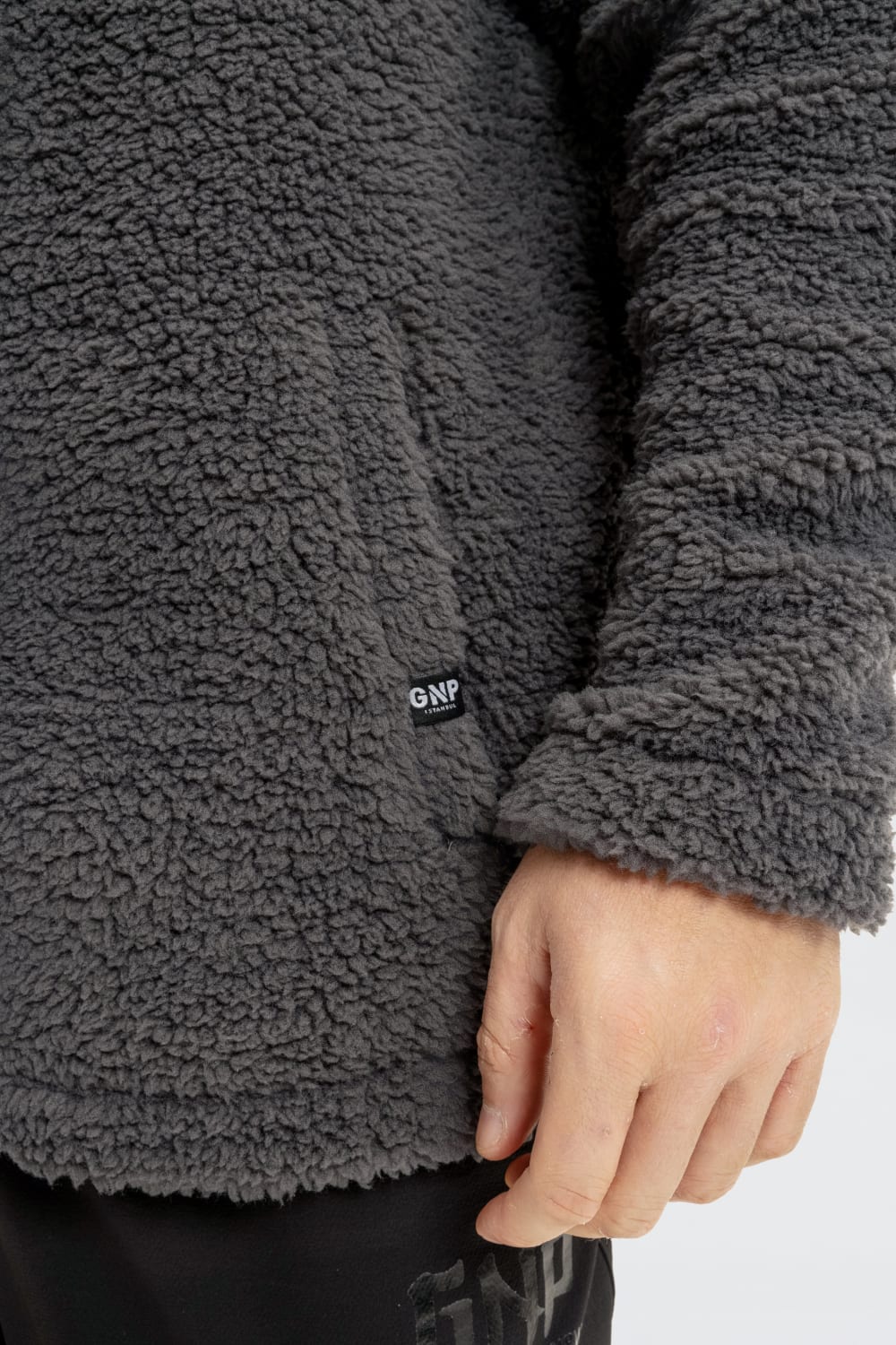 GNP İstanbul-Asphalt Borg Zip Through Sweatshirt-Sweatshirts & Hoodies-4-roqelvaxirum.shop