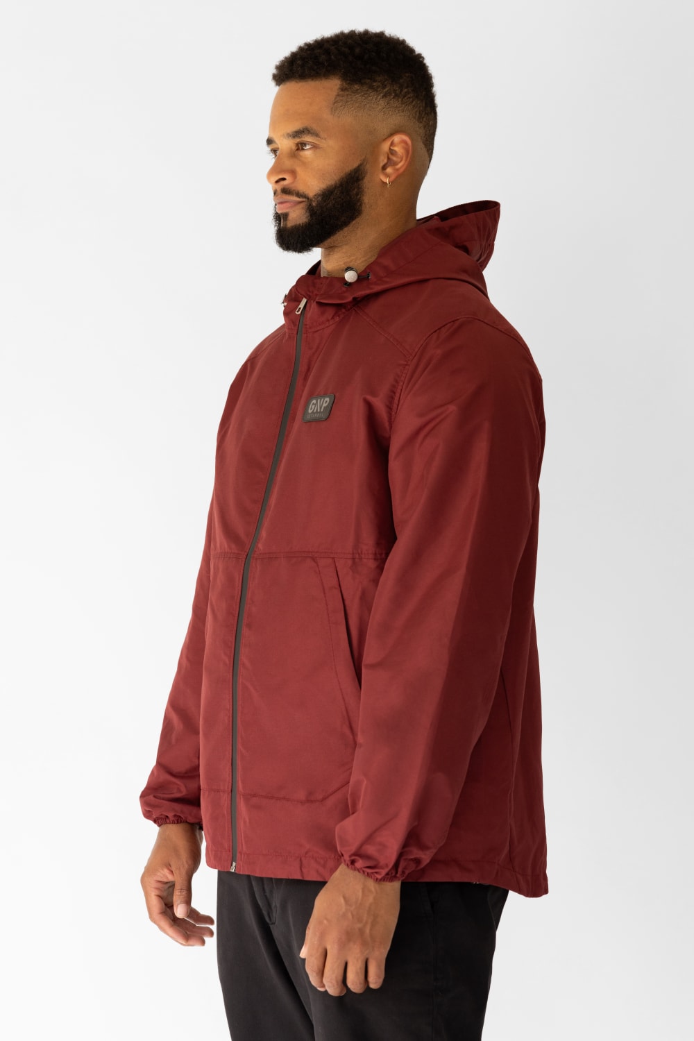 GNP İstanbul-Burgundy Waterproof Rain Jacket-Yağmurluk-2-roqelvaxirum.shop