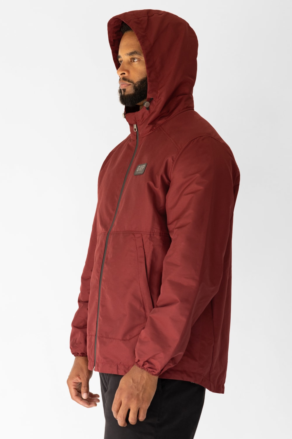 GNP İstanbul-Burgundy Waterproof Rain Jacket-Yağmurluk-3-roqelvaxirum.shop