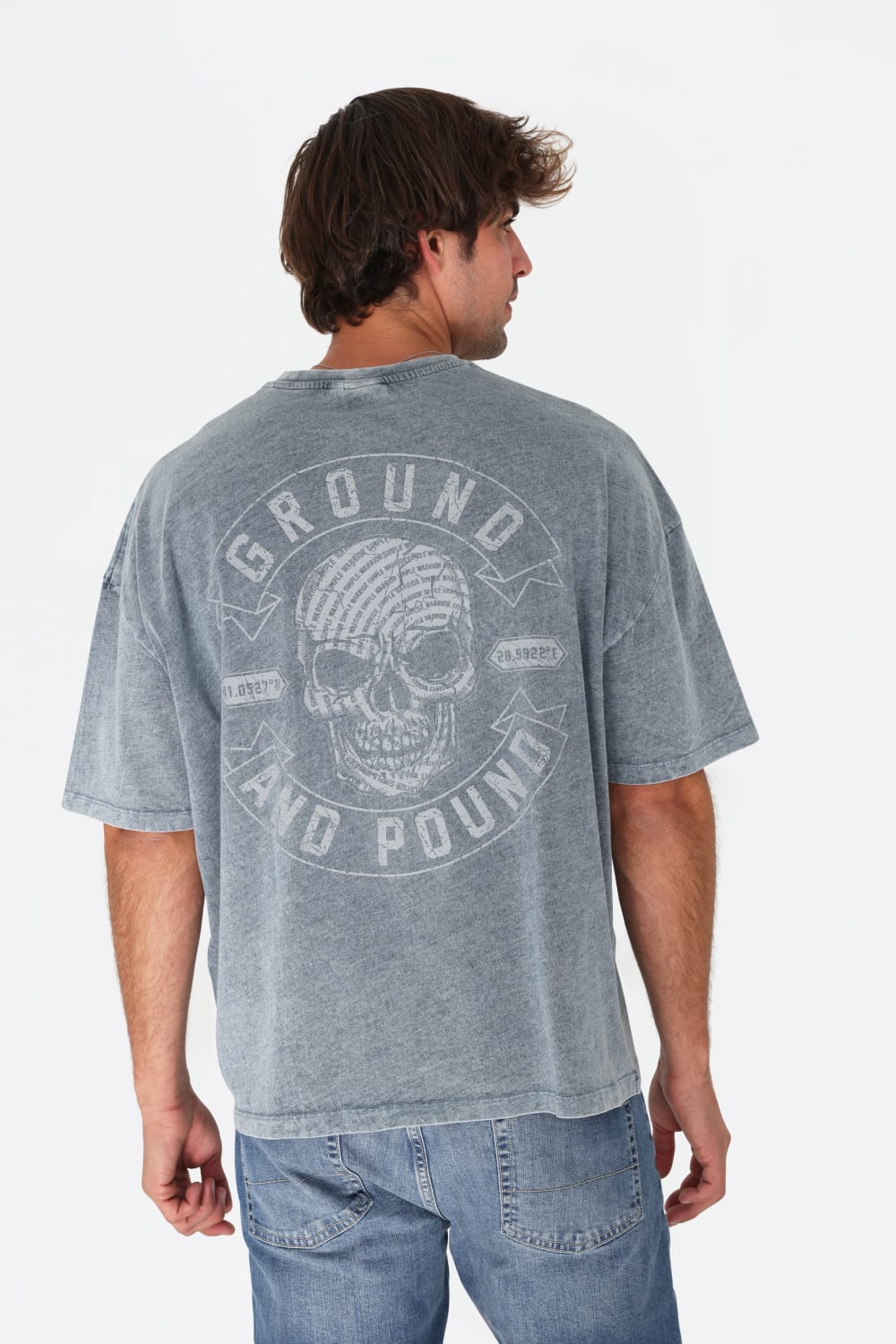 GNP İstanbul-Denim Washed Printed Oversize T-shirt-T-Shirts-1-roqelvaxirum.shop