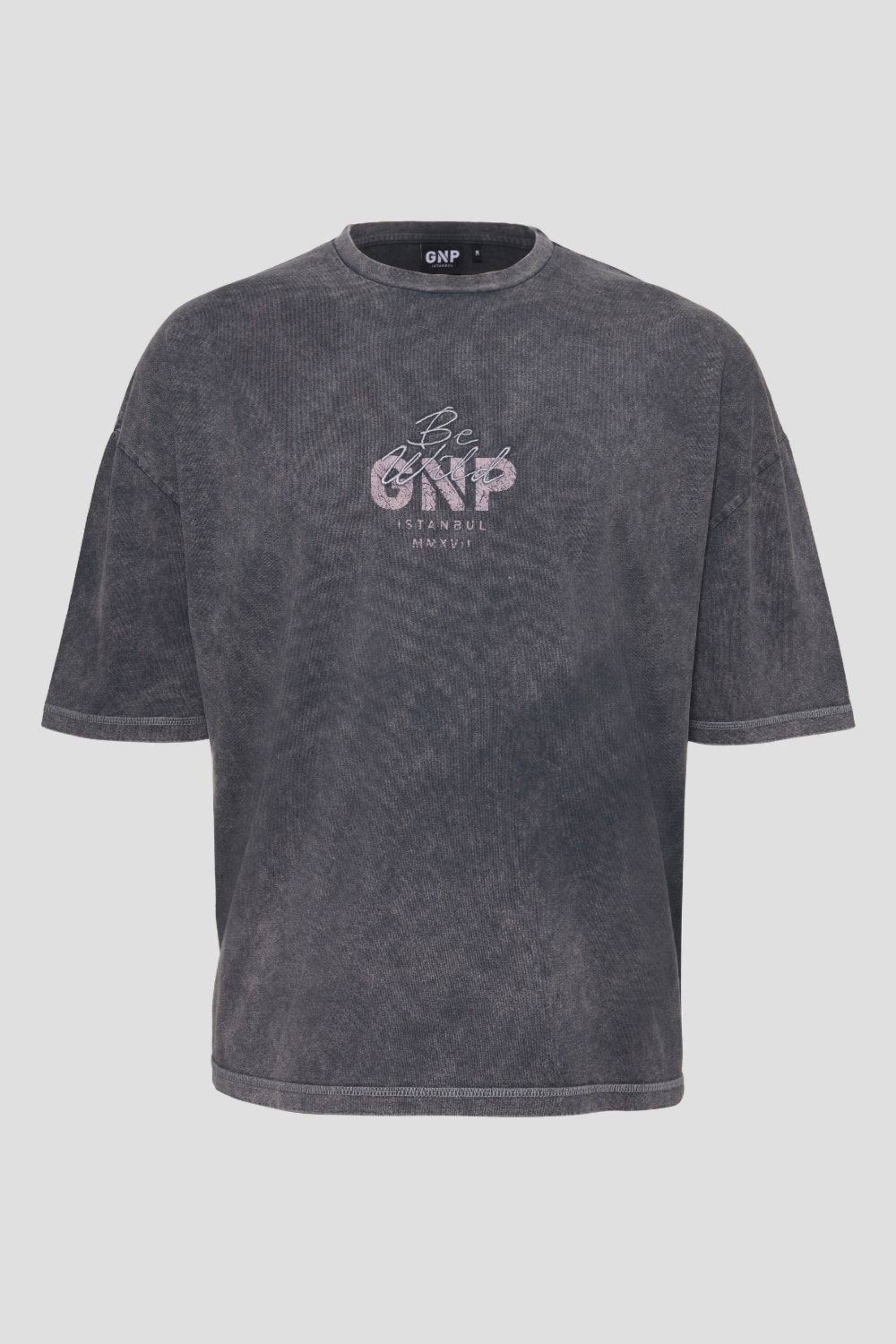 GNP İstanbul-Gnp Eskitme Yıkamalı Old School Tshirt-T-Shirts-1-roqelvaxirum.shop